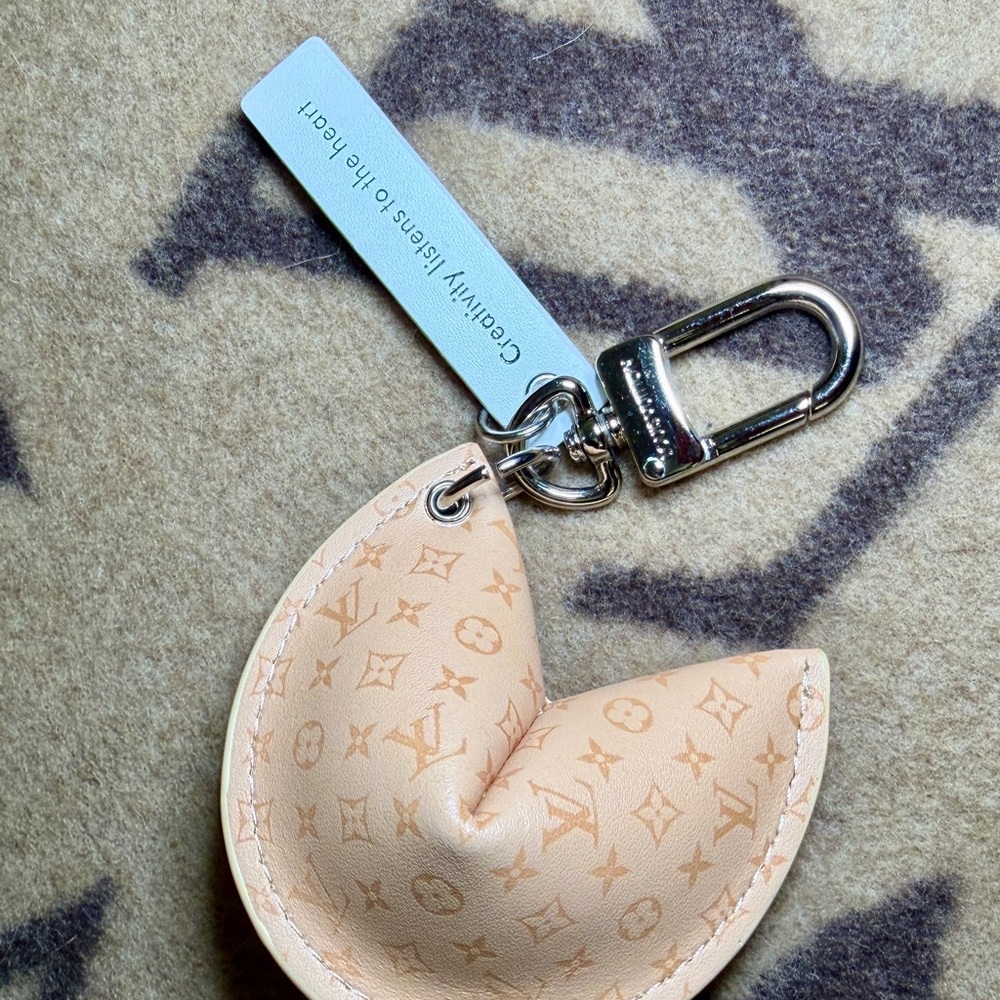 Louis Vuitton Tan Fortune Cookie Keychain